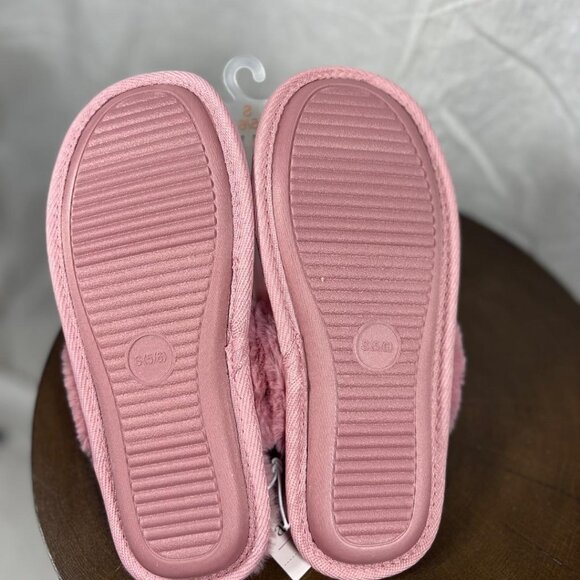 NWT Auden Rae Metallic Scuff Slippers in Pink - Size S/5-6 - Picture 5 of 5